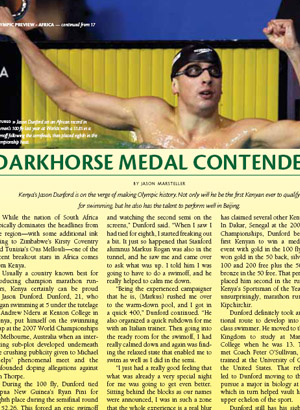 Jason Dunford in February 2008 issue.