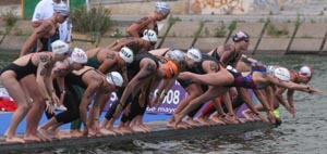 2008 World Open Water Championships, women's 25k start
