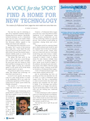 July09, Voice for the Sport