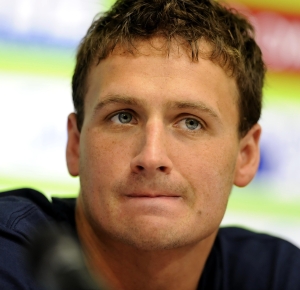 Shanghai, CHINA; Ryan Lochte during a press conference for the 14th FINA World Championships.
