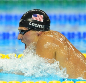Shanghai, CHINA; Ryan Lochte of the United States competes in the Men's 400m Individual Medley Final during Day sixteen of the 14th FINA World Championships at the Oriental Sports Center.