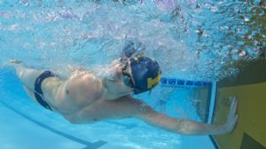Michigan Swimmer at Orange Bowl Classic