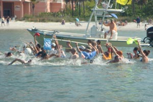 Feeding station at 2009 U.S. Open Water Nationals