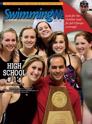 Swimming World Magazine Cover, September 2008
