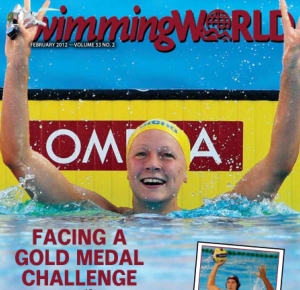 Cover, February 2012 Swimming World Magazine