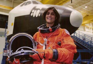 Sunita Williams, former Navy swimmer, is now an astronaut.