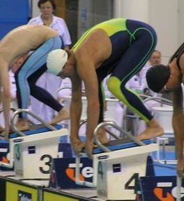 on blocks 400 free final Aust SC Champs
