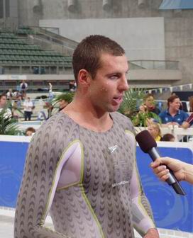 Grant hackett after PR in 200 free at Aust Oly Trials