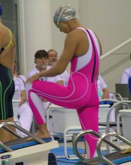 world record swim 100 fr blocks