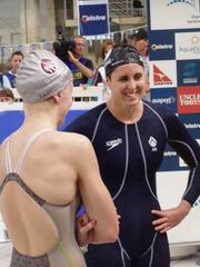 Thomas winner and Schipper, second place 100 fly Aust Oly Trials