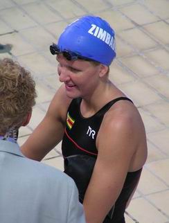 winner of zimbabwe's first gold - 200 backstroke