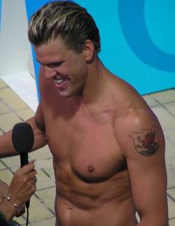 gary hall interviewed after 50 free win