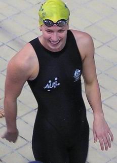 After setting a wr in the 100 free semifinal Athens