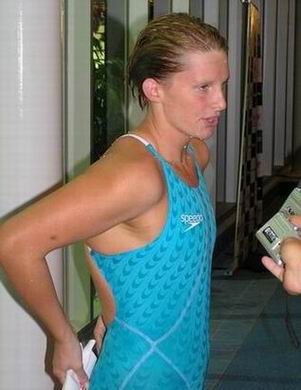 After breaking WR 200 Breaststroke Aussie Champs 06