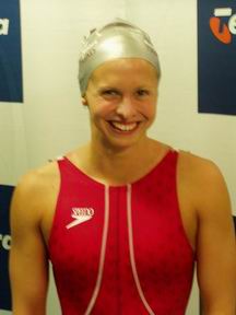 Australian record holder 50 free and WR holder 100 free