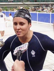 Petria Thomas interviewed after 100 fly oly trials