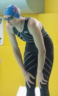 Aussie Masters Athlete of the Year 2003 - Jenny Whiteley competing at the State Champs in Sydney march 2004