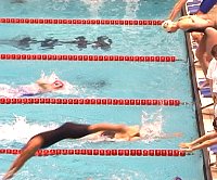 400m Free relay battle 
