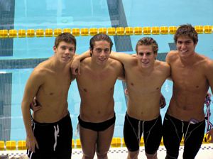 Circle C NAG Relay, Summer 2003 From left, Caleb McDermott, Garrett Weber-Gale, Christian Schur, Dan Rohleder
