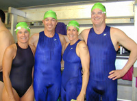 Utah relay swimmers.