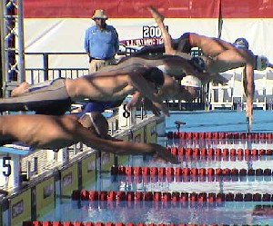 The start of the fastest 100 Fly ever.
(Photo: M. Collins)