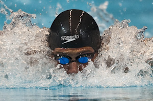 Ryan Lochte places first in the prelims of the 200 IM at the 2009 USA Swimming Nationals/World team Trials.