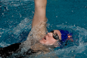 Gemma Spofforth wins 200 Backstroke at 2008 NCA Championships.