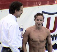 Erik Vendt is happy to make the US Olympic team in the 400 IM. 2004 Olympic Trials