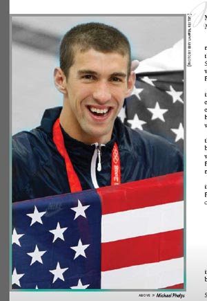 Michael Phelps named 2008 Male American Swimmer of the Year.