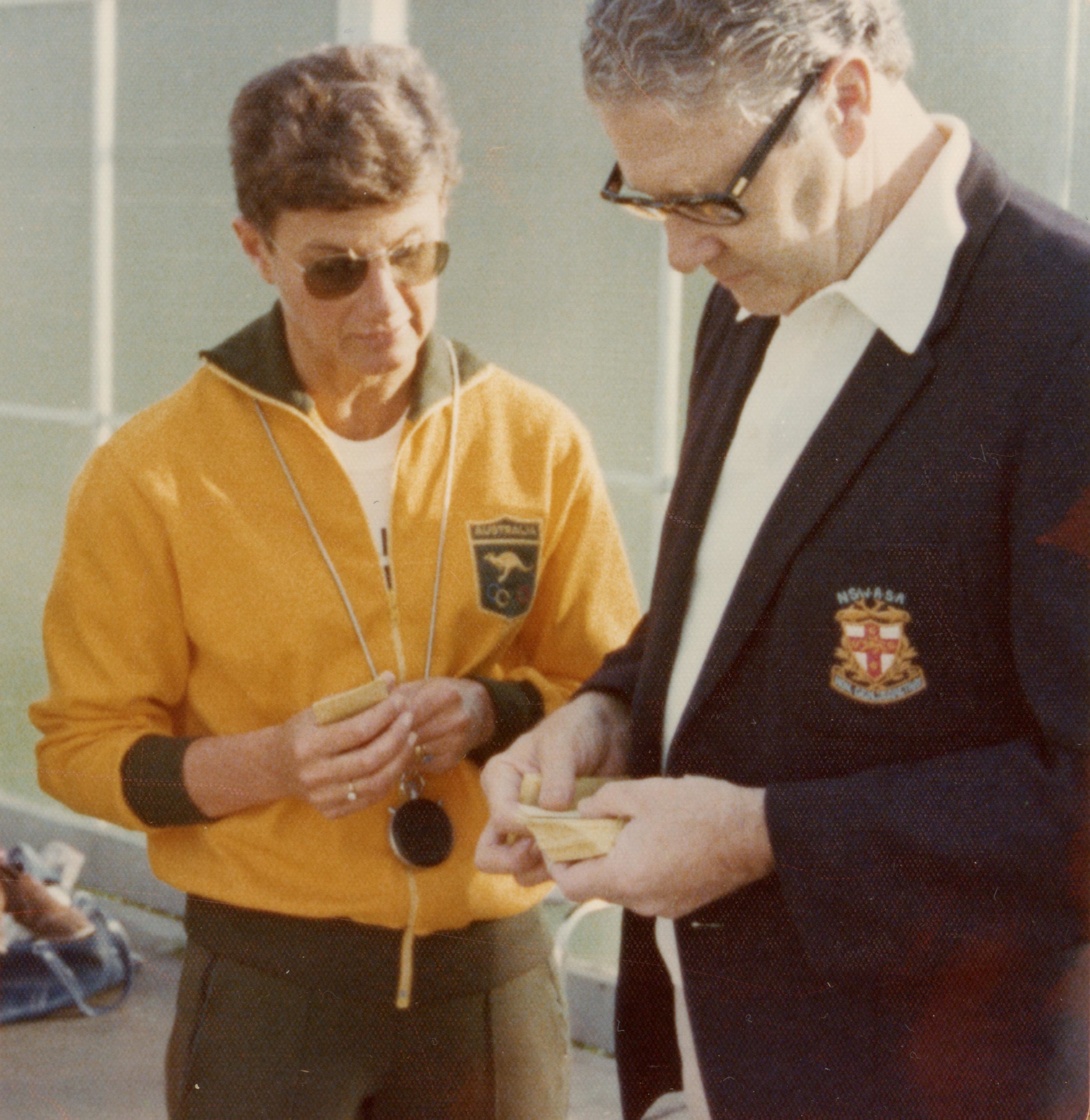 Ursula in Olympic Uniform with Roger Pegram SMALL