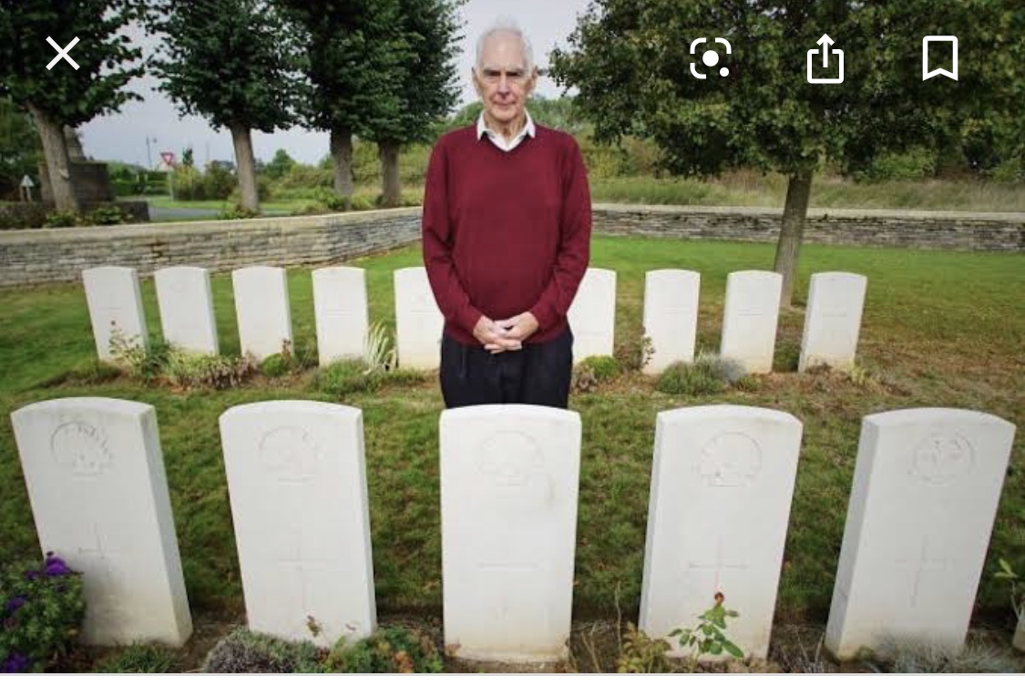 John Devitt in the Somme graveyard