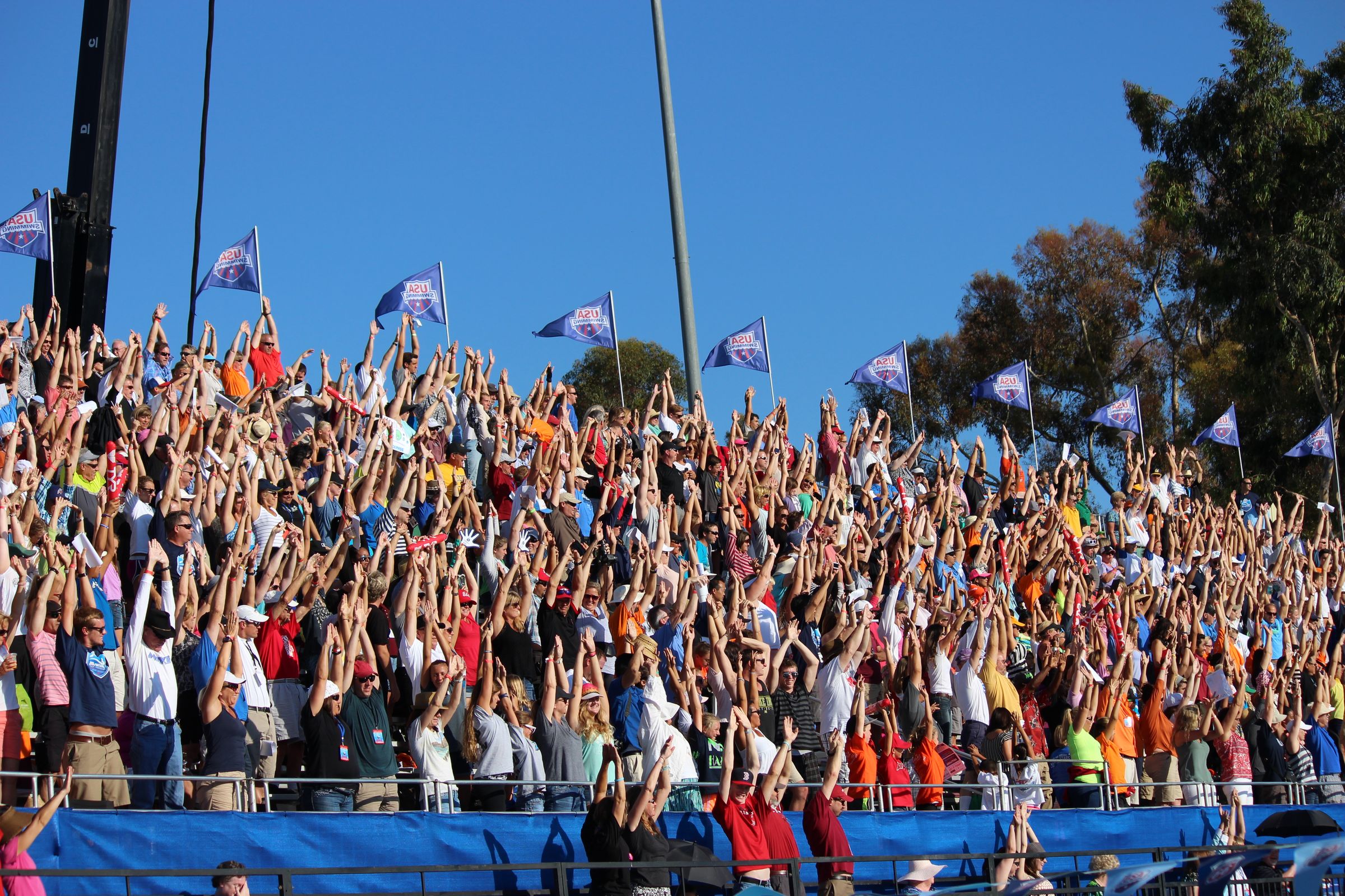 Audience streamlines at senior nationals