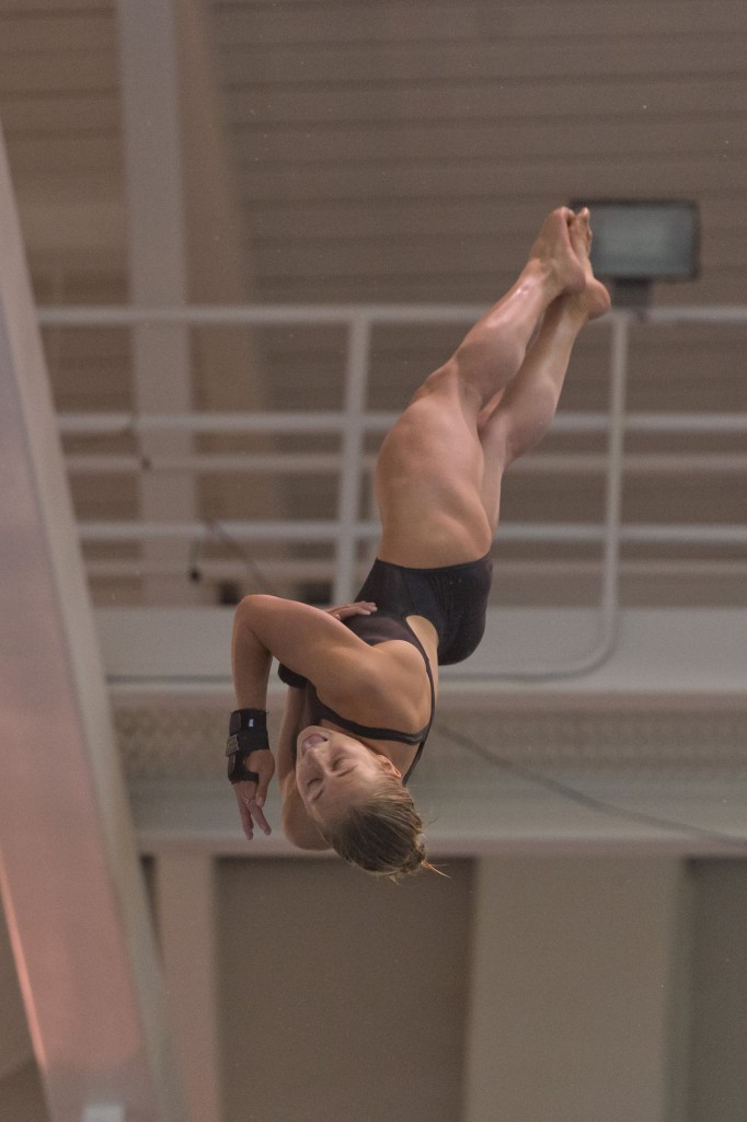 KNOXVILLE, TN - August 16, 2014: Annika Lenz during the 2014 USA Senior Diving National Event at Allan Jones Aquatic Center in Knoxville, TN. Photo By Matthew S. DeMaria