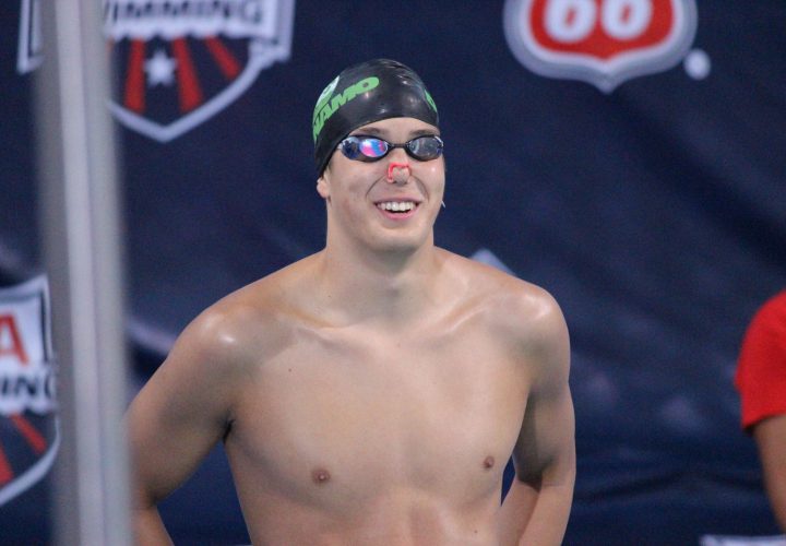 Jay Litherland Notches Second Win of the Night In 400 IM Swimming