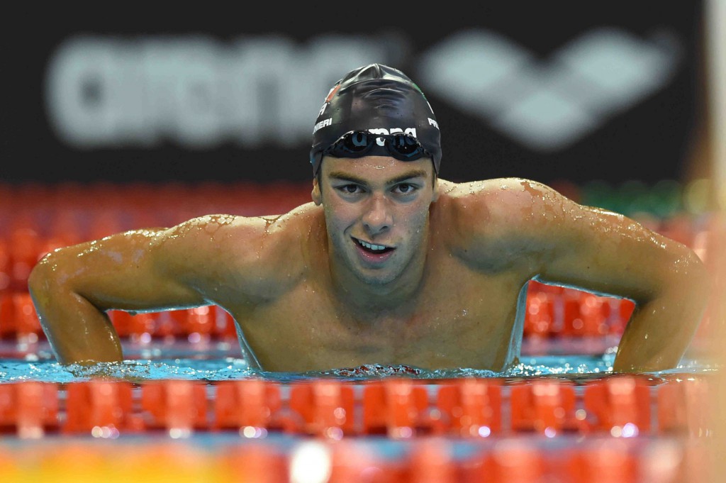 Gian Mattia D'Alberto / lapresse 19-08-2014 Berlino sport 32mi Campionati Europei LEN di nuoto nella foto: Gregorio Paltrinieri Gian Mattia D'Alberto / lapresse 19-08-2014 Berlin 32rd LEN European Swimming In the photo: Gregorio Paltrinieri