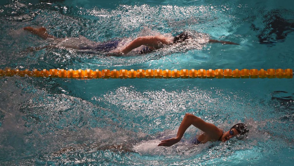 30 April 2015; Grainne Murphy, New Ross, competes during the heats of the women's 200m freestyle event. 2015 Irish Open Swimming Championships, National Aquatic Centre, Dublin. Picture credit: Stephen McCarthy / SPORTSFILE