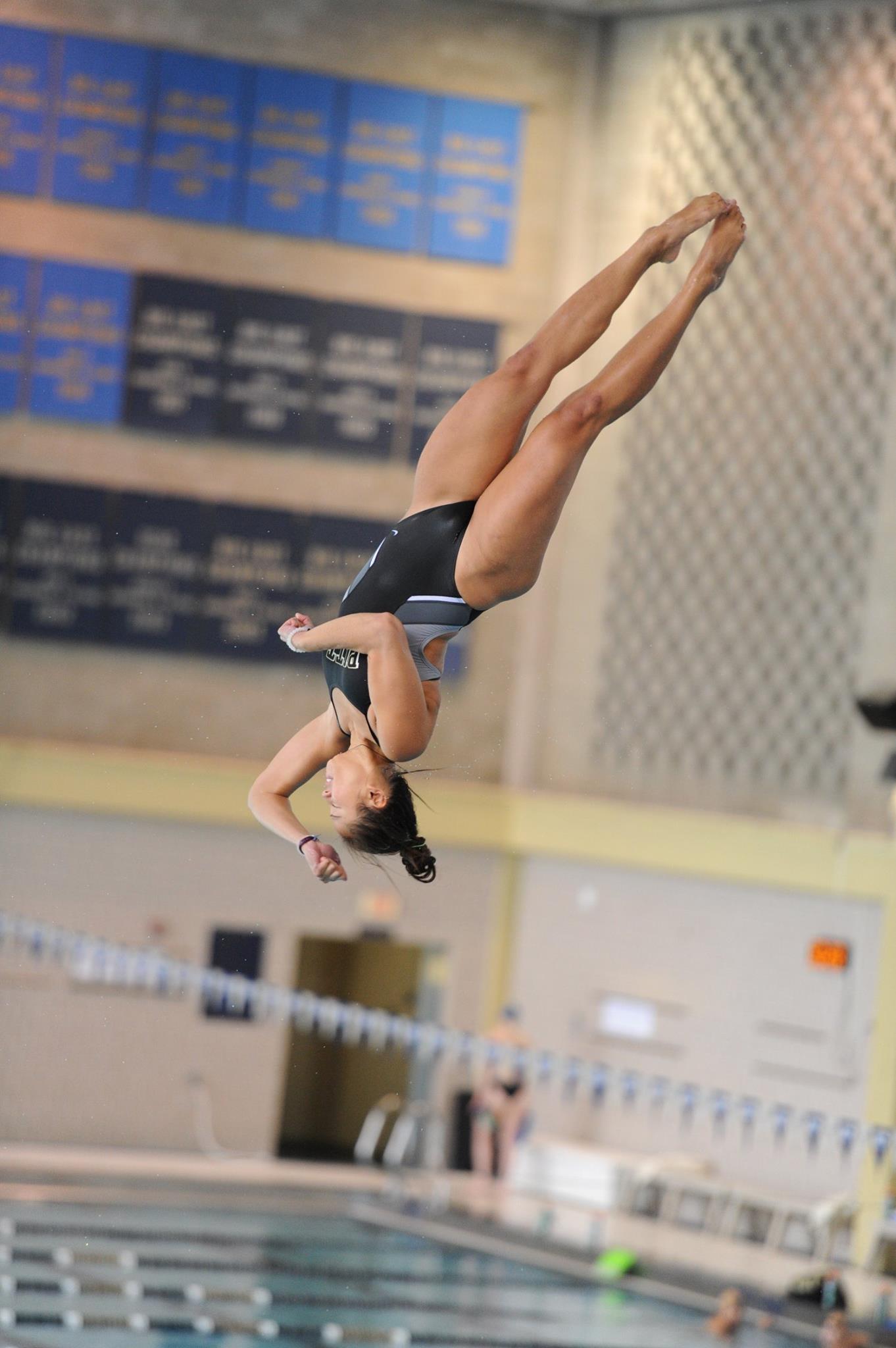 Meme Sharp Sets Team Pool Record As Pitt Beats Denison Swimming
