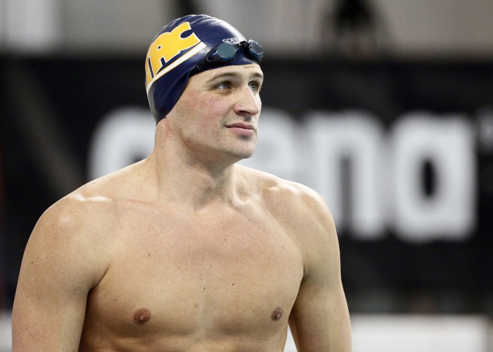 Jan 16, 2016; Austin, TX, USA; Ryan Lochte before competing in the men's 400 meter IM final during the 2016 Arena Pro Swim Series at Lee & Joe Jamail Texas Swimming Center. Mandatory Credit: Soobum Im-USA TODAY Sports