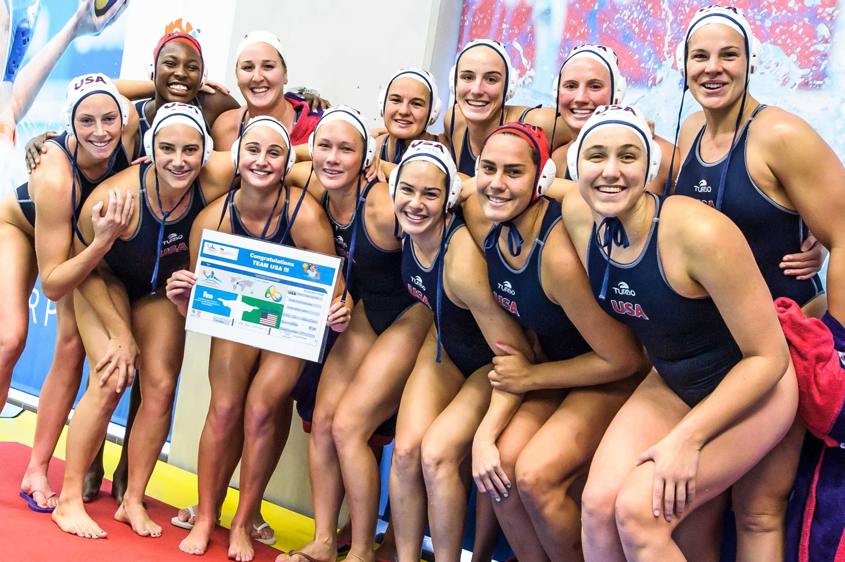Usa Women S Water Polo Clinches 2016 Olympic Games Berth Swimming World News