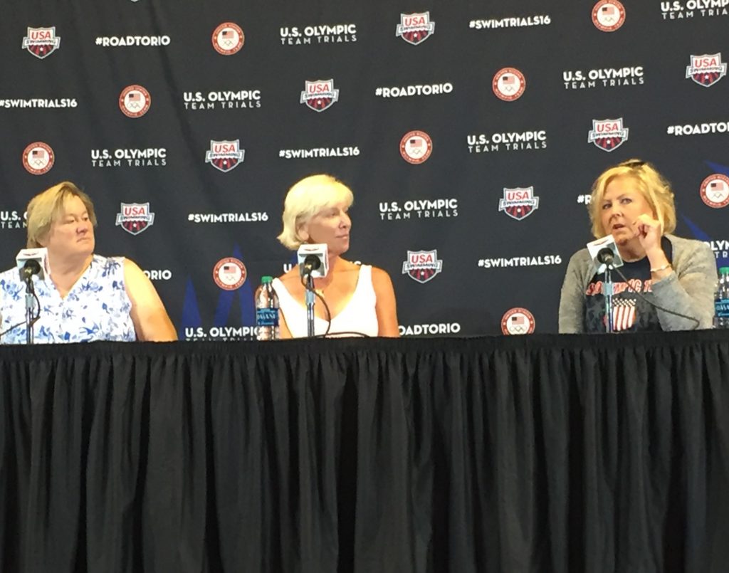 Shirley Babashoff, Jill Sterkel,Wendy Boglioli