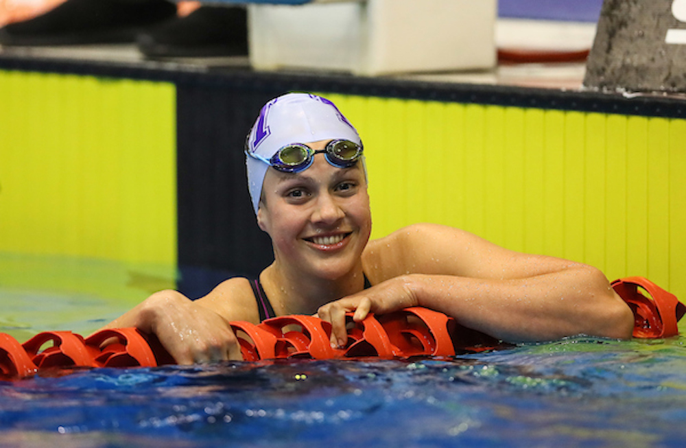 Brearna Crawford, 200m Breast record. Swimming New Zealand Aon National Age Group Championships, Wellington Regional Aquatic Centre, Wellington, New Zealand, Wednesday 17 April 2019. Photo: Simon Watts/www.bwmedia.co.nz
