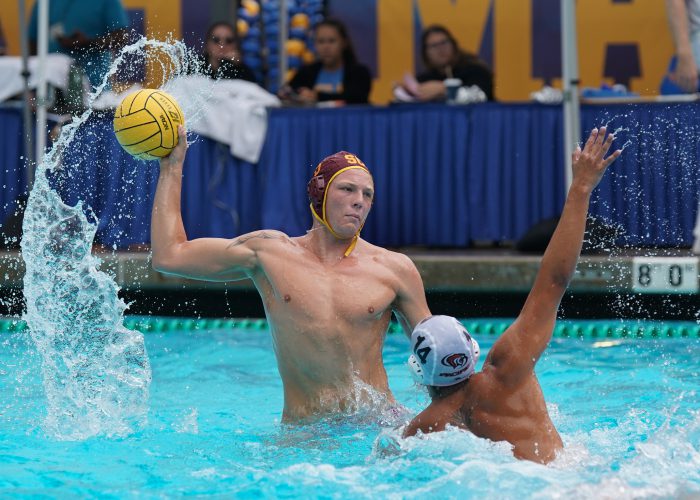 September 28, 2019; Spieker Aquatics Complex, Los Angeles, CA, USA; MWP: USC Trojans vs University of the Pacific Tigers; Photo credit: Catharyn Hayne