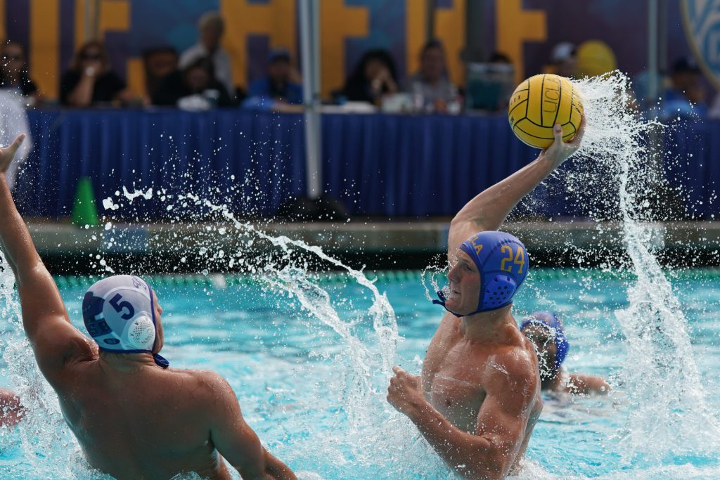 September 28, 2019; Spieker Aquatics Complex, Los Angeles, CA, USA; MWP: UC Santa Barbara Gauchos vs UCLA Bruins; Photo credit: Catharyn Hayne