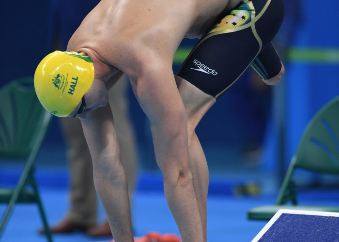 Brenden Hall AUS wins Silver in the Men's 100m Freestyle S9 Final. Swimming - September 12, 2017 Olympic Aquatic Stadium, Rio de Janeiro, Brasil (Brazil) Courtney Crow / Sport the library