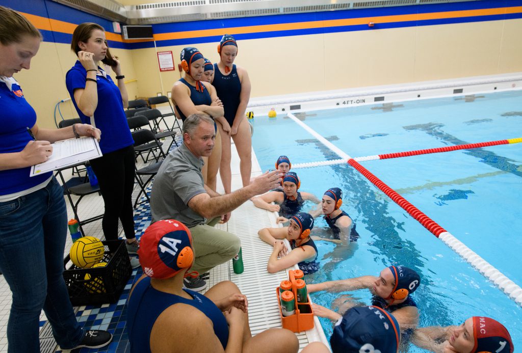 2019 Macalester College Women Water Polo host Monmouth