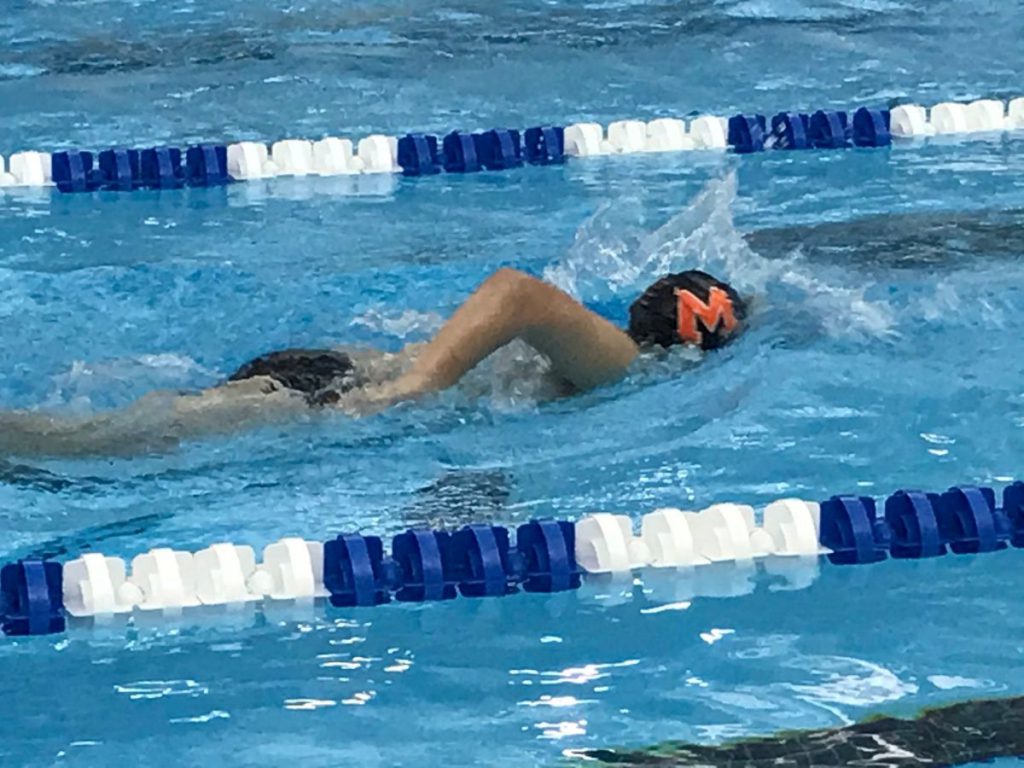 swimmer race freestyle