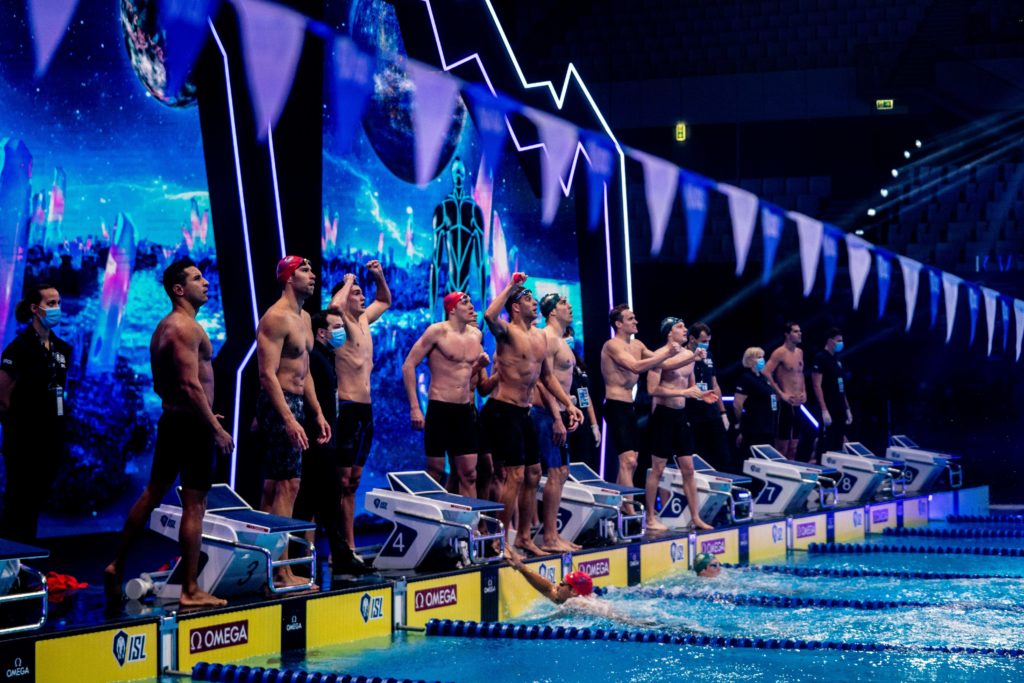 international swimming league, mens-medley-relay-energy-london