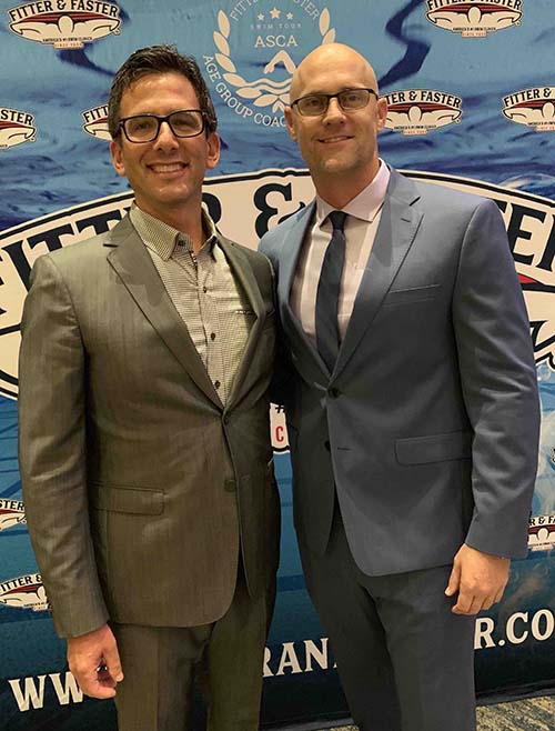 Brett Hawke and David Arluck at the ASCA World Clinic in 2019