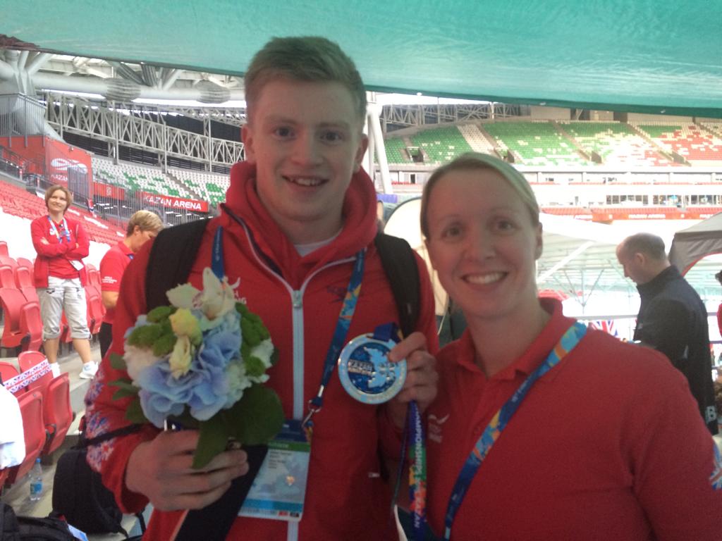 Mel Marshall and Adam Peaty