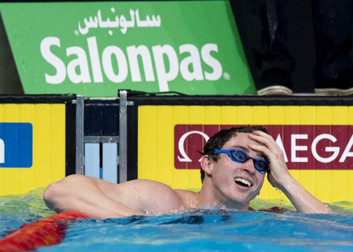 PROUD Benjamin GBR Gold Medal Men's 50m Freestyle Abu Dhabi - United Arab Emirates 19/12/21 Etihad Arena FINA World Swimming Championships (25m) Photo Andrea Masini / Deepbluemedia / Insidefoto